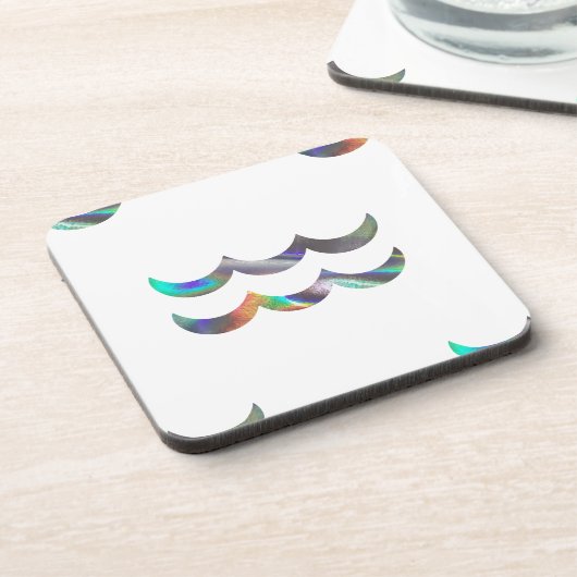 Hologramm Aquarius Untersetzer (Linke Seite)