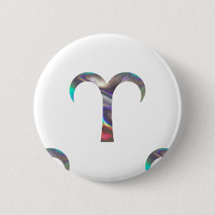 Hologramm Aries Button