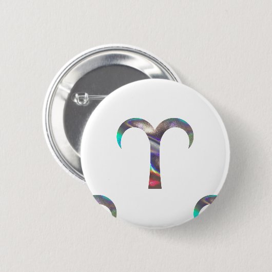 Hologramm Aries Button (Vorne & Hinten)