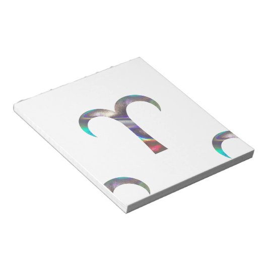 Hologramm Aries Notizblock (angewinkelt)