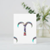 Hologramm Aries Postkarte (Stehend Vorderseite)