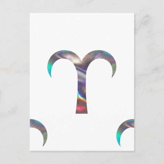Hologramm Aries Postkarte (Vorderseite)