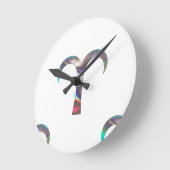 Hologramm Aries Runde Wanduhr (Winkel)