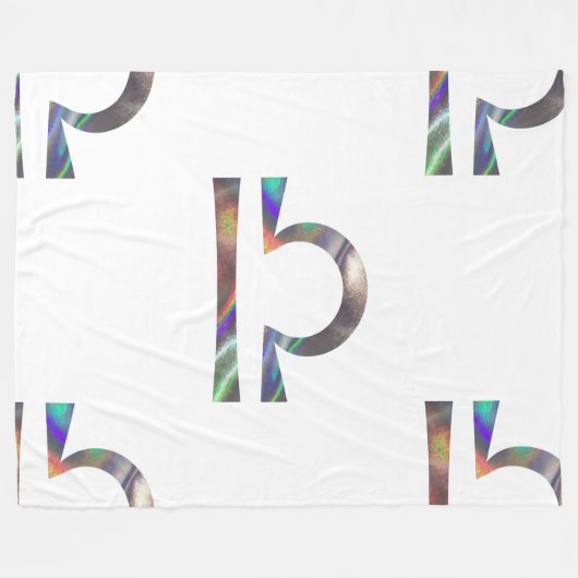 Hologramm-Bibliothek Fleecedecke (Vorderseite (Horizontal))