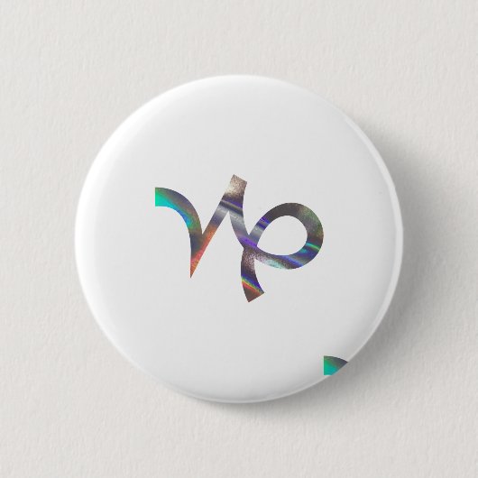 Hologramm Capricorn Button (Vorderseite)