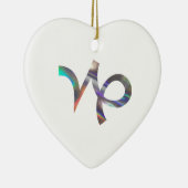 Hologramm Capricorn Keramikornament (Rechts)