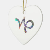 Hologramm Capricorn Keramikornament (Links)