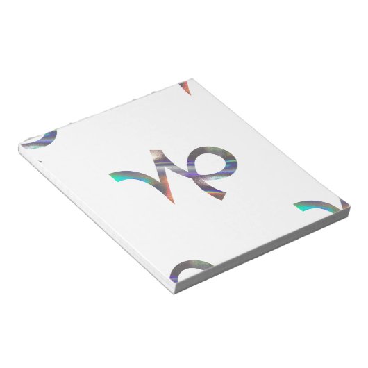 Hologramm Capricorn Notizblock (angewinkelt)