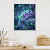 Hologramm Chamäleon Datenrebe Poster (Küche)