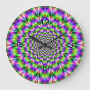 Hologramm Clock Große Wanduhr