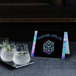 Hologramm D20 Adventure Complete | PnP Tabletop Dankeskarte