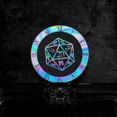 Hologramm D20 Crit | PnP Tabletop Gamer Dice Runde Wanduhr