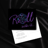 Hologramm D20 | PnP Tabletop Gamer Änderung des Da Postkarte