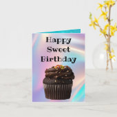 Hologramm des Glitzern Karte (Gelbe Blume)