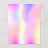 Hologramm Disco-Rosa Geburtstagsfeier (Rückseite)