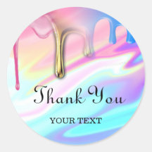 Hologramm Einhorn Tropfen vielen Dank