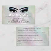 Hologramm für Lashes Visitenkarte (Vorne/Hinten)