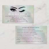 Hologramm für Lashes Visitenkarte (Vorne/Hinten)