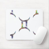 Hologramm Gemini Mousepad (Mit Mouse)