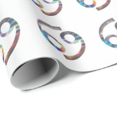 Hologramm Geschenkpapier (Rolleneckpunkt)