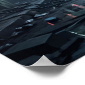 Hologramm Gorilla Neonruinen Poster (Ecke)