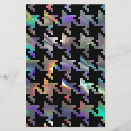 Hologramm-Hahnentrittmuster Briefpapier (Vorderseite)