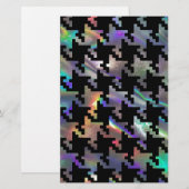 Hologramm-Hahnentrittmuster Briefpapier (Vorne/Hinten)