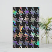Hologramm-Hahnentrittmuster Briefpapier (Stehend Vorderseite)