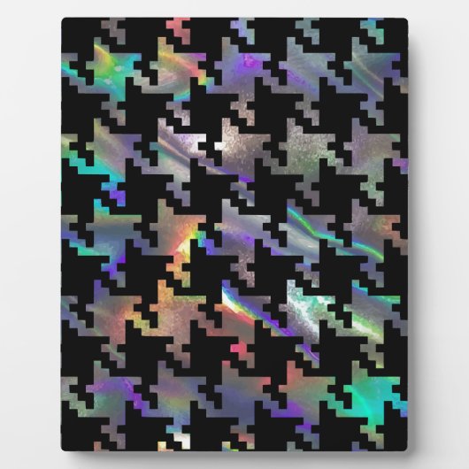 Hologramm-Hahnentrittmuster Fotoplatte (Vorderseite)