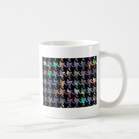Hologramm-Hahnentrittmuster Kaffeetasse (Rechts)