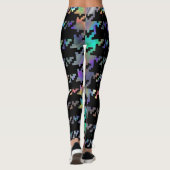 Hologramm Hahnentrittmuster Leggings (Rückseite)