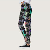Hologramm Hahnentrittmuster Leggings (Links)
