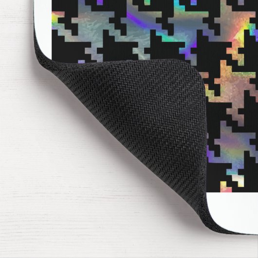 Hologramm-Hahnentrittmuster Mousepad (Ecke)