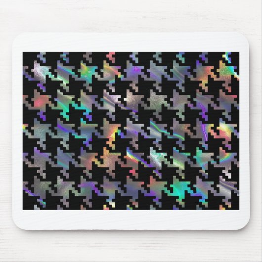 Hologramm-Hahnentrittmuster Mousepad (Vorne)