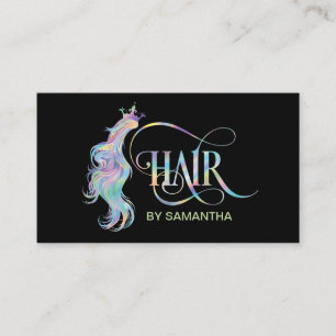 Hologramm Hair-Stylistin Visitenkarte