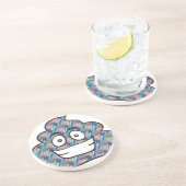 Hologramm kackend Emoji Getränkeuntersetzer (Seite)