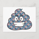 Hologramm kackend Emoji Postkarte (Vorderseite)