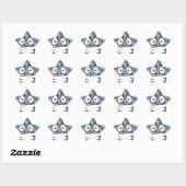 Hologramm kackend Emoji Stern-Aufkleber (Blatt)