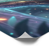 Hologramm Koala Neon-Krone Poster (Ecke)