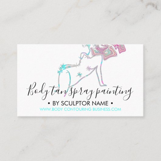 Hologramm Körperbildhauerei Visitenkarte (Vorderseite)