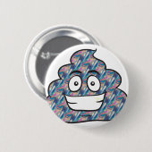 Hologramm-Kot-Emoji Button (Vorne & Hinten)