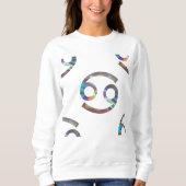 Hologramm-Krebs Frauen Sweatshirt (Vorderseite)