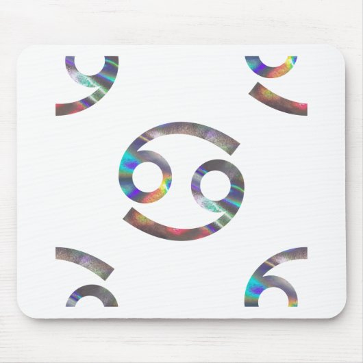 Hologramm Krebs Mousepad (Vorne)