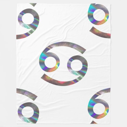 Hologramm-Krebsdecke Fleecedecke (Vorderseite)