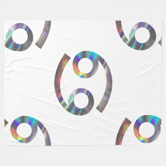 Hologramm-Krebsdecke Fleecedecke (Vorderseite (Horizontal))
