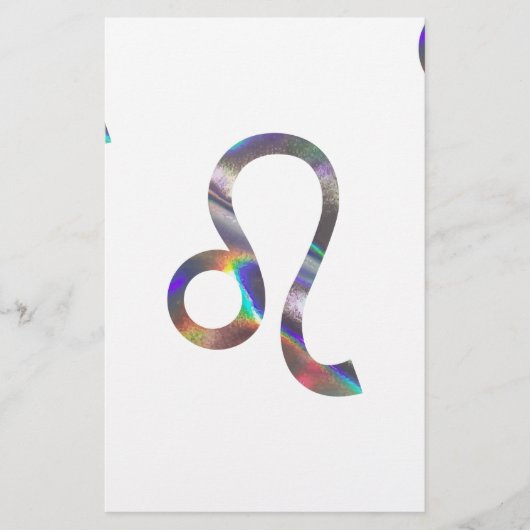 Hologramm Leo Briefpapier (Vorderseite)