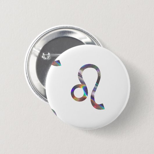 Hologramm Leo Button (Vorne & Hinten)
