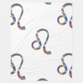 Hologramm-Leo-Decke Fleecedecke (Vorderseite)