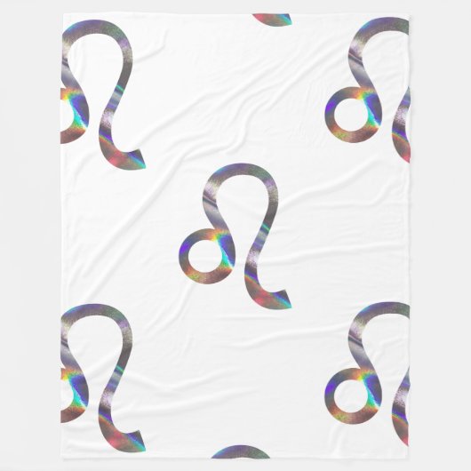 Hologramm-Leo-Decke Fleecedecke (Vorderseite)