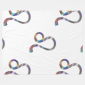 Hologramm-Leo-Decke Fleecedecke (Vorderseite (Horizontal))